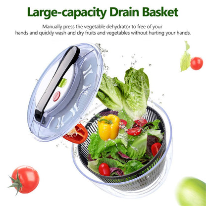 Salad Spinner Vegetable Dryer – Multi-Function Fruit & Vegetable Washer Basket