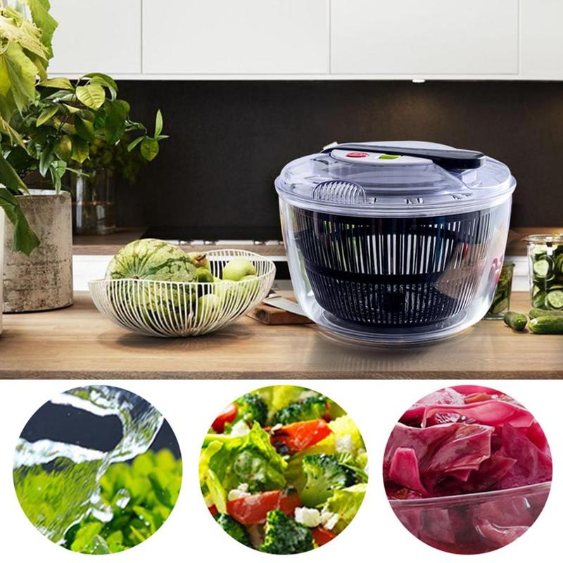 Salad Spinner Vegetable Dryer – Multi-Function Fruit & Vegetable Washer Basket