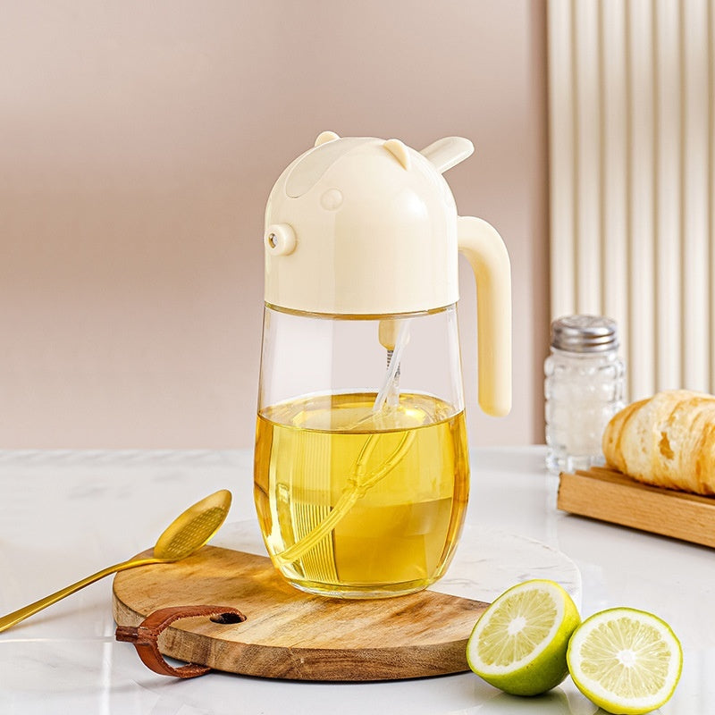 2-in-1 Oil Spray Bottle for Healthy Cooking